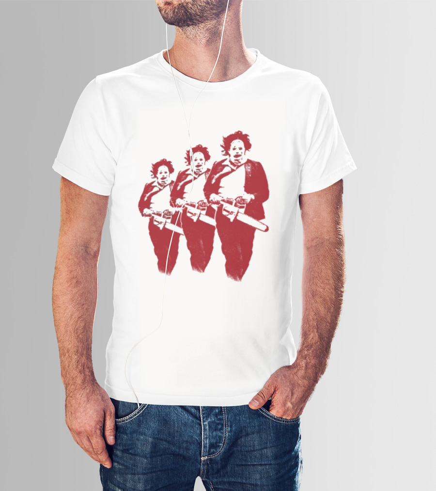 The Texas Chainsaw Massacre Leatherface Trio T-Shirt
