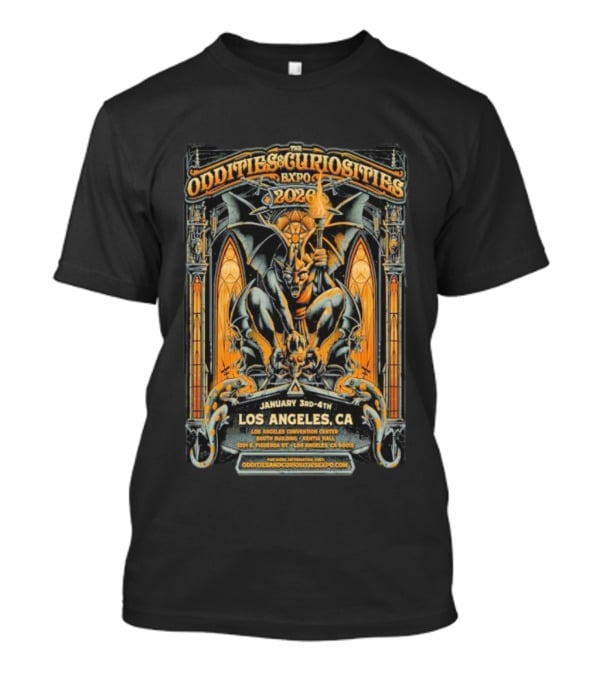 Oddities And Curiosities Expo 2026 Los Angeles Convention Center January 3-4 South Building Kentia Hall T-Shirt