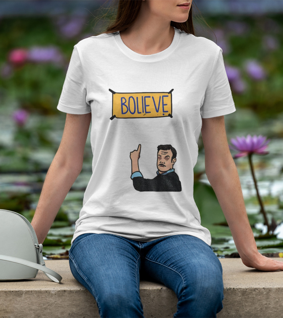 Bolieve Bo Nix Denver Broncos NFL Football Cartoon T-Shirt