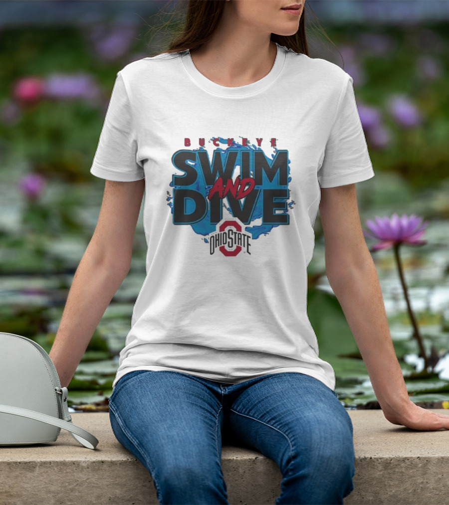 Ohio State Buckeyes Swim And Dive Team Official Logo T-Shirt