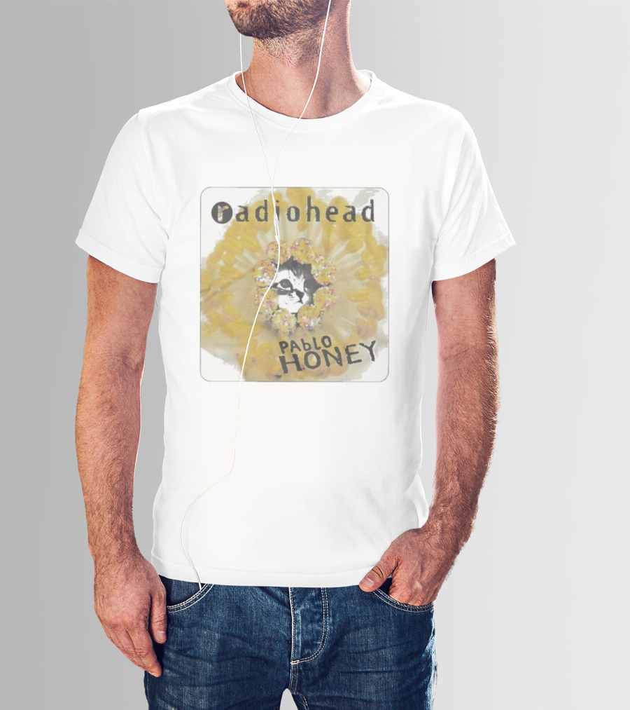 Radiohead Pablo Honey Cat Album Cover Design T-Shirt