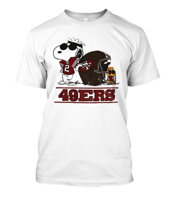 Snoopy Woodstock San Francisco 49ers NFL Football Helmet 2025 T-Shirt