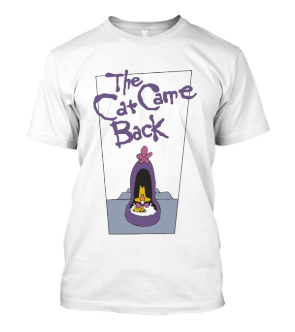 The Cat Came Back Nostalgic Cartoon Illustration T-Shirt