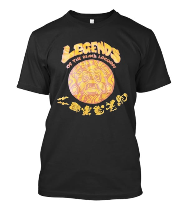 Legends Of The Black Lagoon Aztec-Inspired Face And Symbols T-Shirt