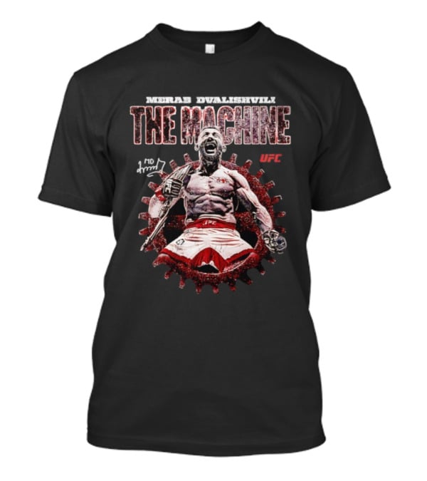 Merab Dvalishvili The Machine UFC Fighter MMA Signature T-Shirt
