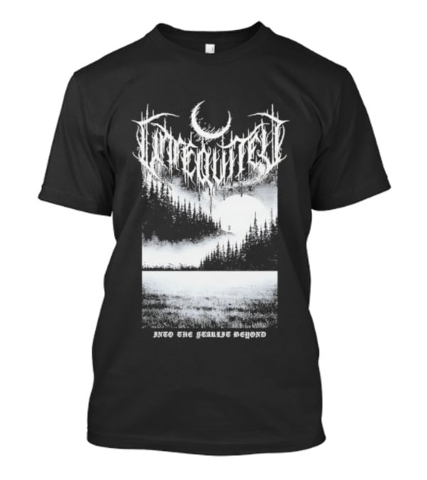 Svaltvinter Moonlit Forest With Geiranger Beyond T-Shirt