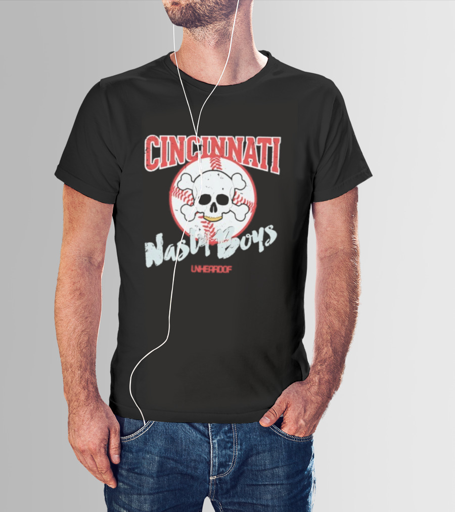 Cincinnati Skull Baseball Nasty Boys T-Shirt