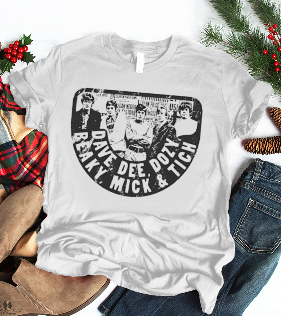 Dave Dee Dozy Beaky Mick And Tich Retro Band Name T-Shirt