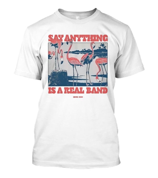 Say Anything Flamingo Is A Real Band Since 2000 T-Shirt