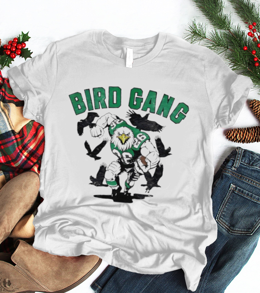 Philadelphia Eagles Bird Gang Saquon Barkley Football Graphic T-Shirt