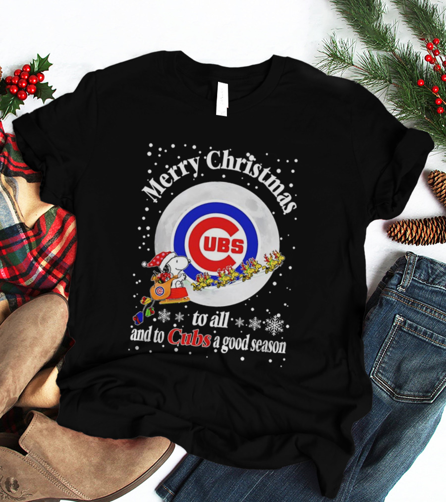 Merry Christmas To All And To Cubs A Good Season T-Shirt