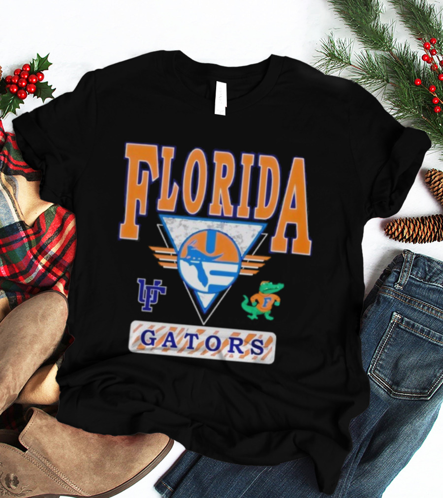 Florida Gators Vintage Retro Triangle LF Gator T-Shirt