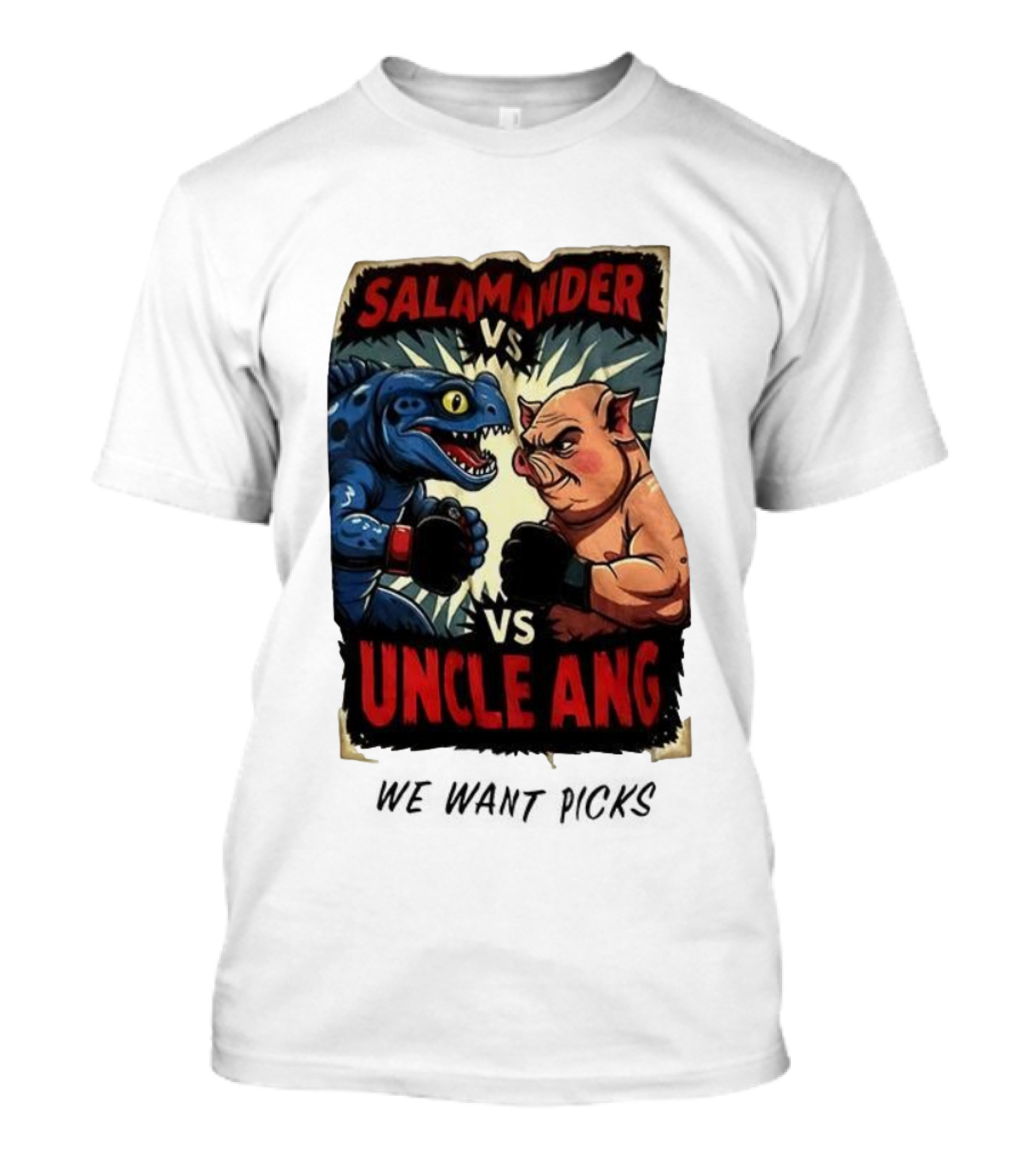 Salamander Vs Uncle Ang Boxing Showdown T-Shirt