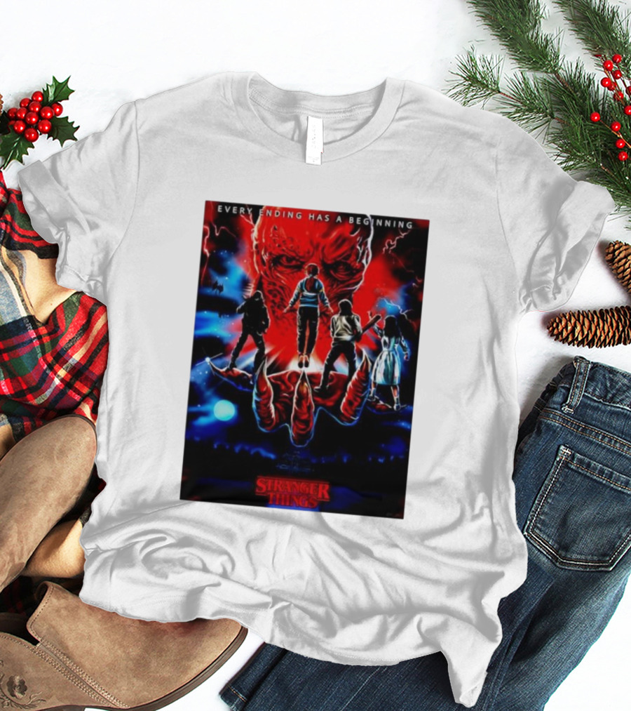 Stranger Things Every Ending Has A Beginning Halloween T-Shirt