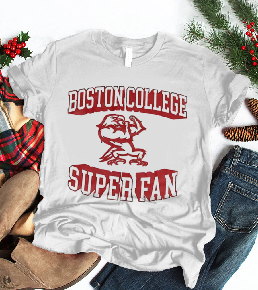Boston College Eagles Super Fan Fierce Mascot T-Shirt