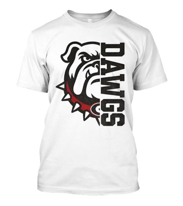 Georgia Bulldogs Dawgs Split Bulldog Graphic T-Shirt