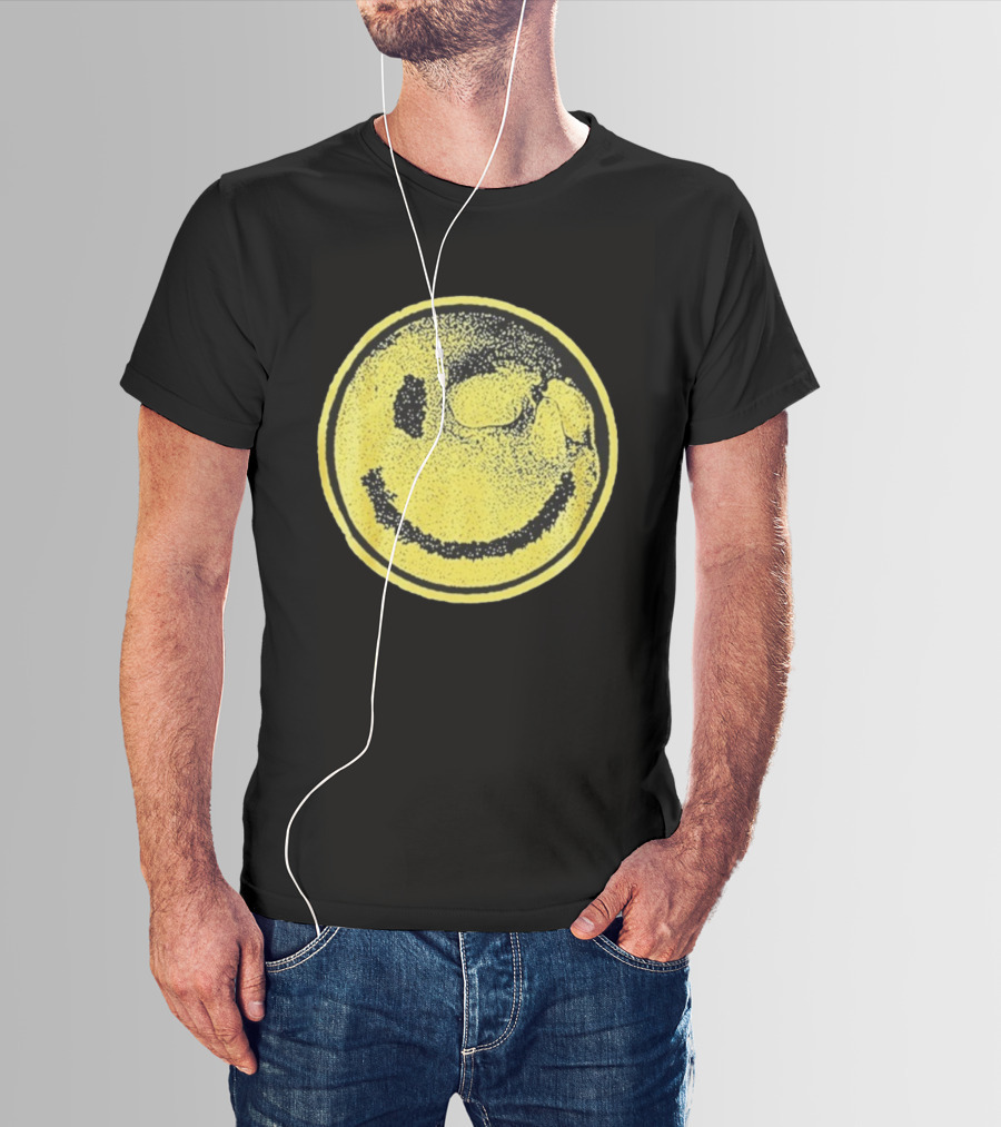Against Me! Mandatory Happiness Yellow Smiley Face T-Shirt