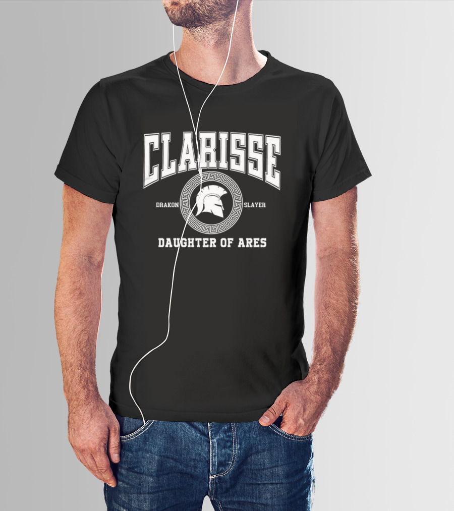 Clarisse Daughter Of Ares Battle Ready Spartan Helmet T-Shirt
