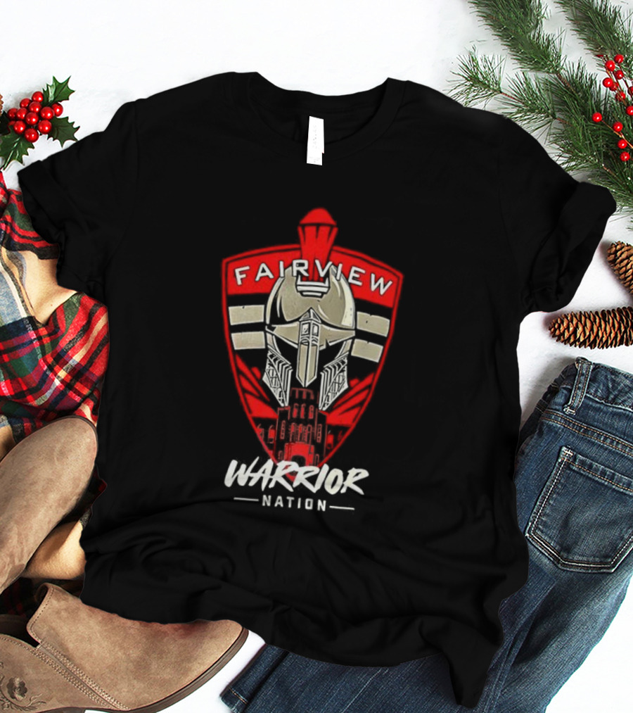 Fairview Warrior Nation Spartan Helmet Emblem T-Shirt