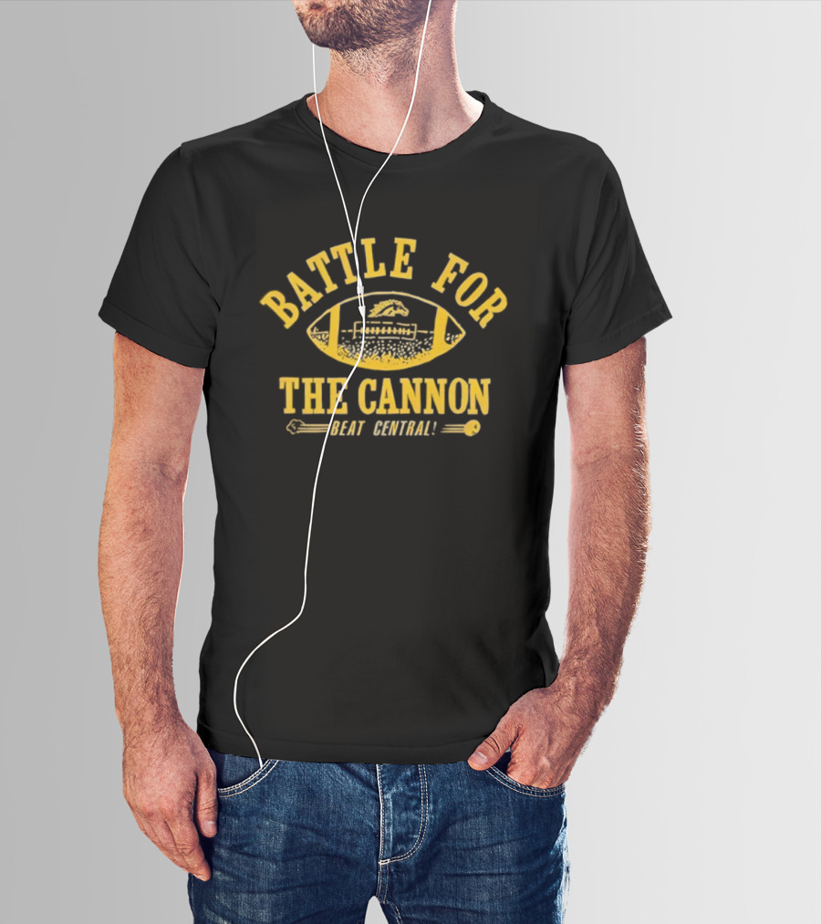 Battle For The Cannon Beat Central Western Michigan Broncos Football T-Shirt