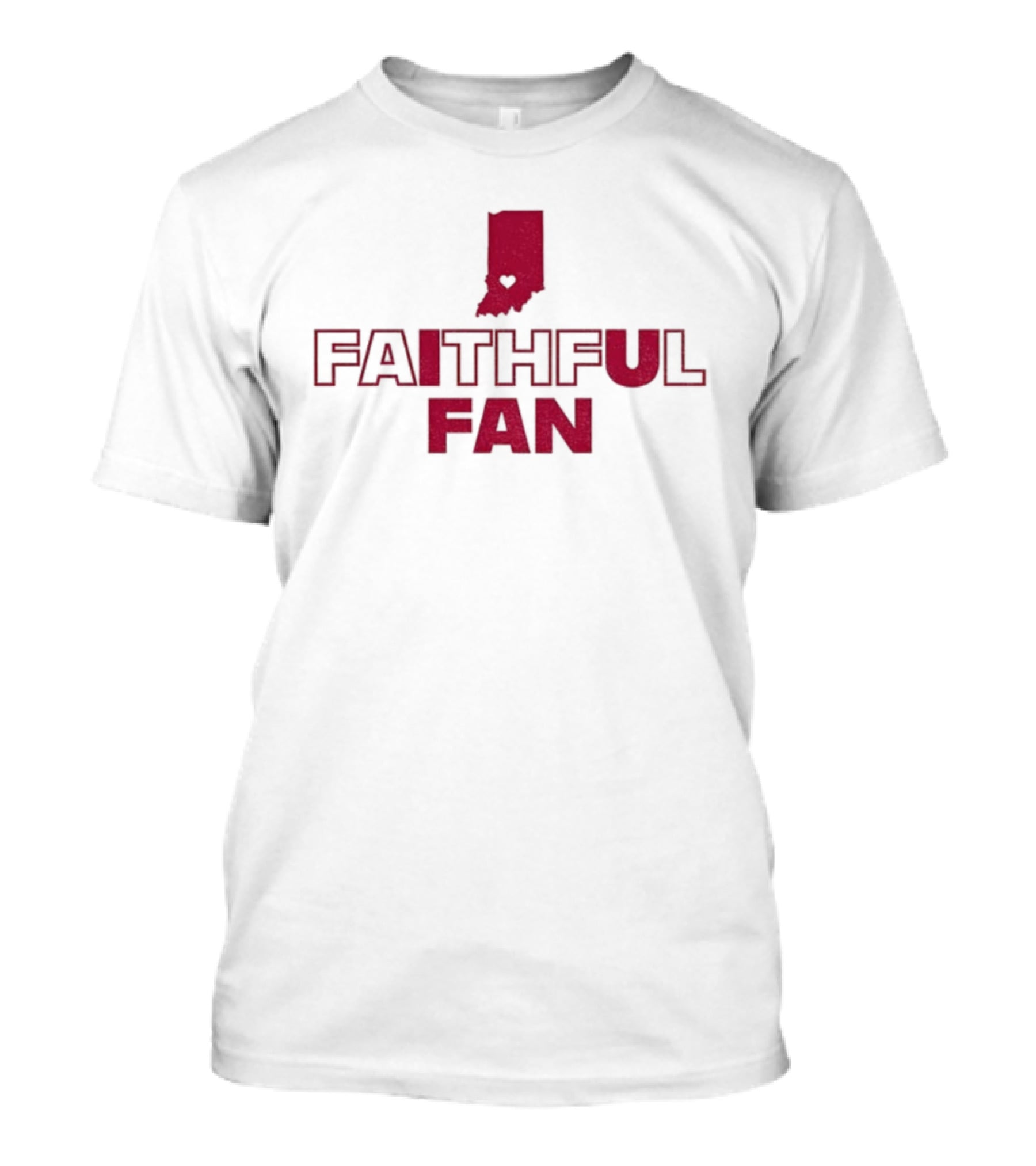 Faithful Fan Crimson Indiana Hoosier Football 2025 T-Shirt