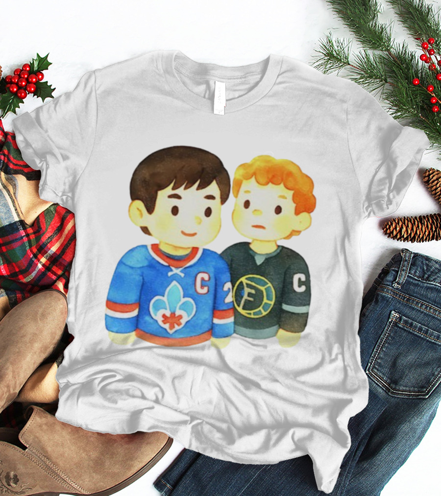 Ilya Rozanov Shane Hollander Chibi Hockey Rivalry Fan Art T-Shirt