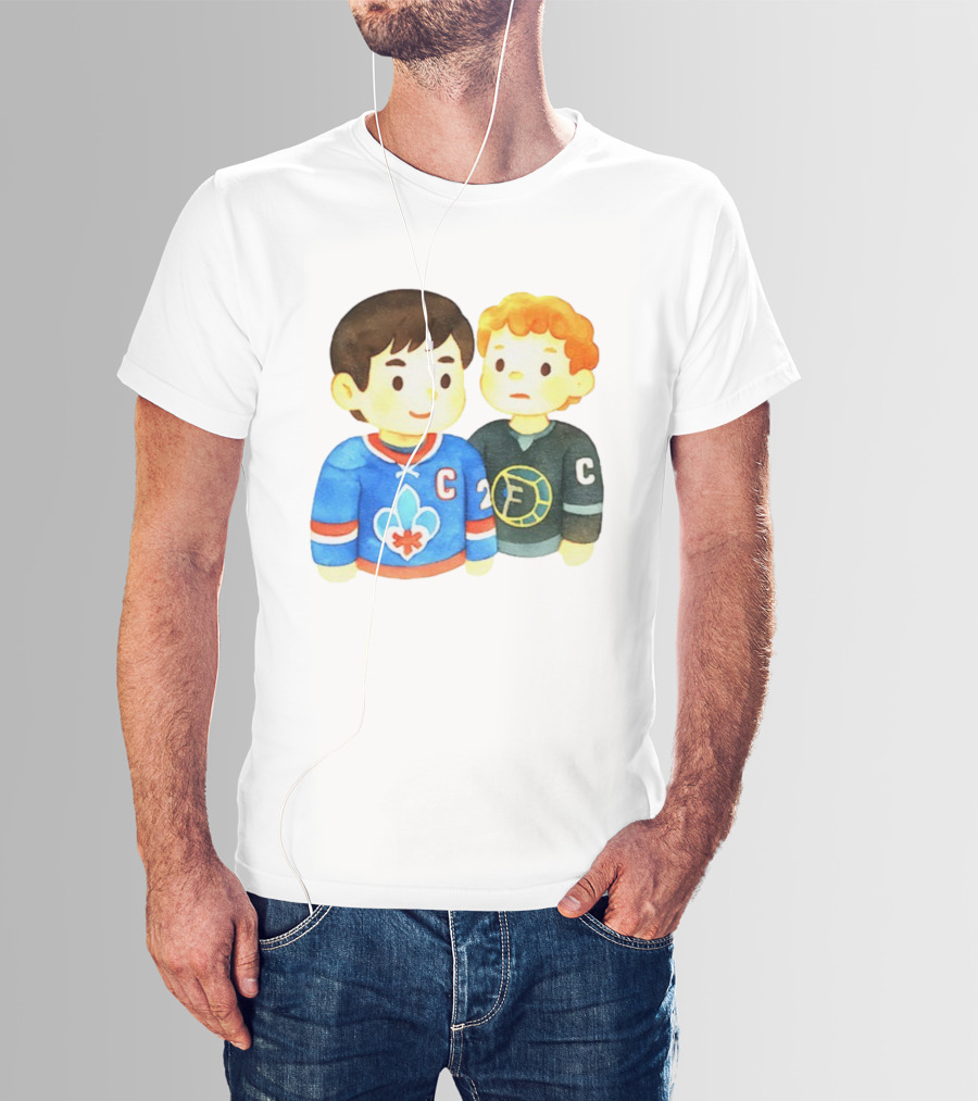 Ilya Rozanov Shane Hollander Chibi Hockey Rivalry Fan Art T-Shirt