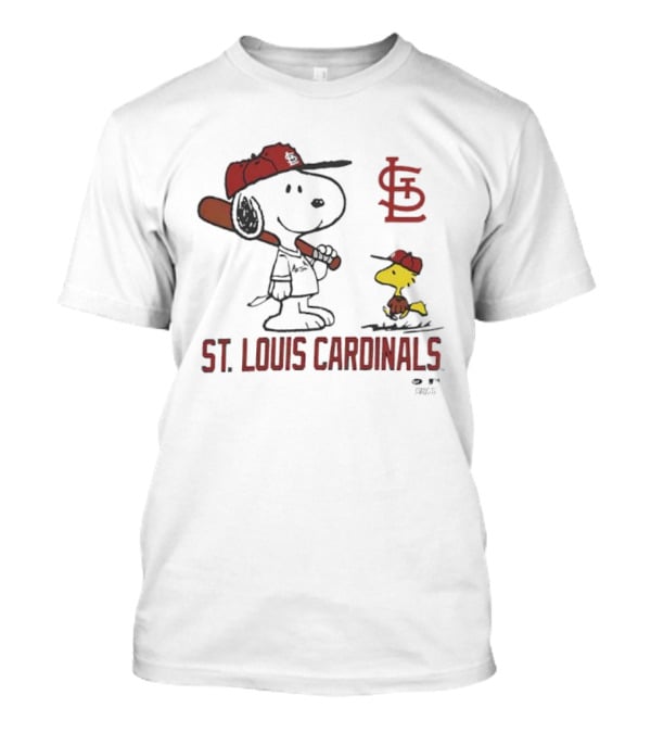 Snoopy Woodstock St. Louis Cardinals Baseball Toddler T-Shirt