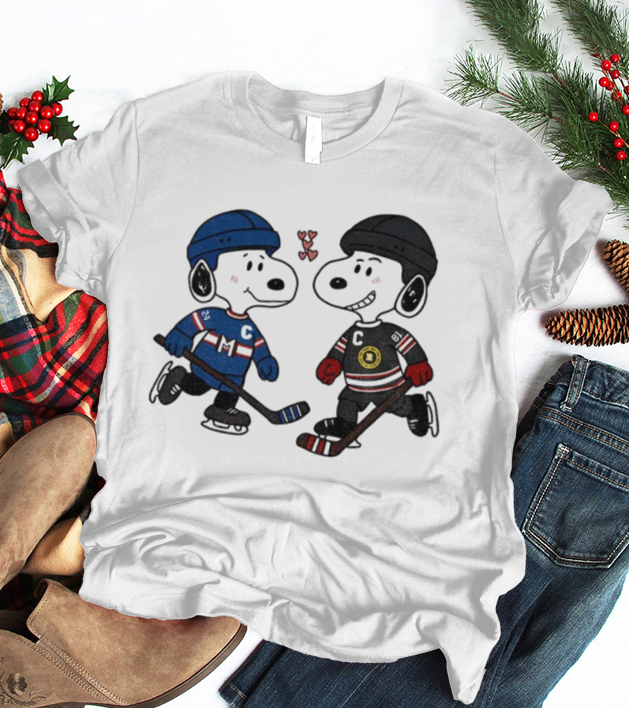 Shane Hollander Ilya Rozanov Snoopy Hockey Rivalry LGBT Hearts T-Shirt