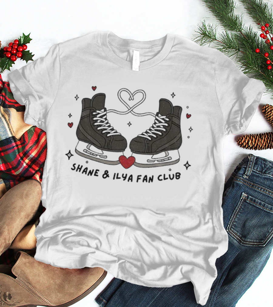 Shane Ilya Heated Rivalry Hockey Shoes Fan Club Heart T-Shirt