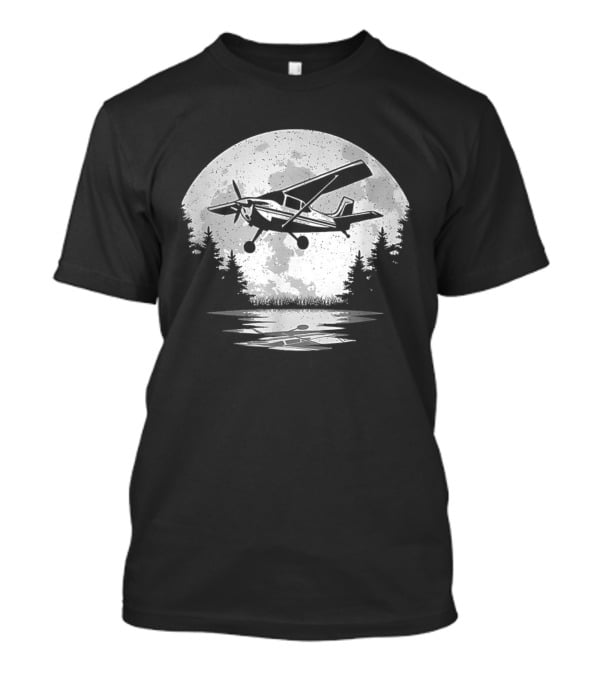 Pilot Airplane Aviator Aviation Vintage Seaplane Reflections T-Shirt