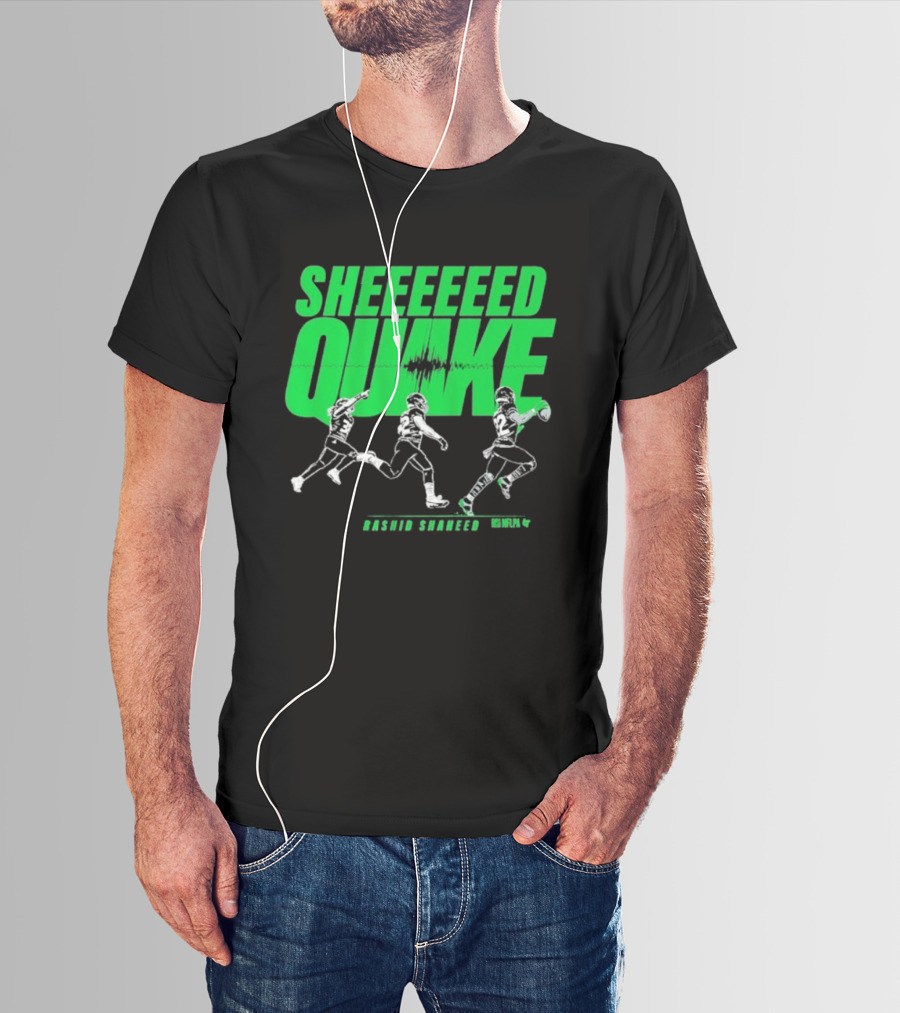 Rashid Shaheed Sheed Quake NFL Action T-Shirt