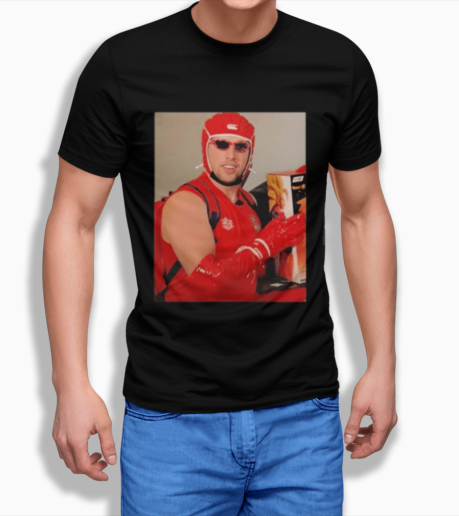 Sidemen Deepthroat Man Rugby Costume Toy Holder T-Shirt