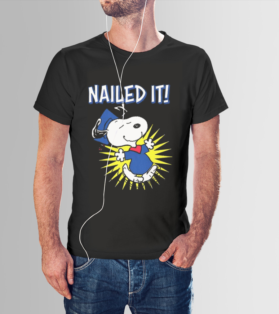 Congratulations Snoopy Nailed It Graduation Celebration T-Shirt