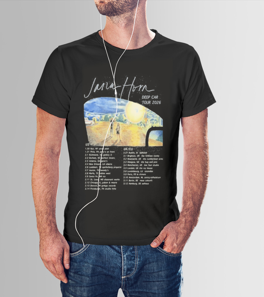 Jana Horn Deep Car Tour 2026 Dates Texas Sun T-Shirt