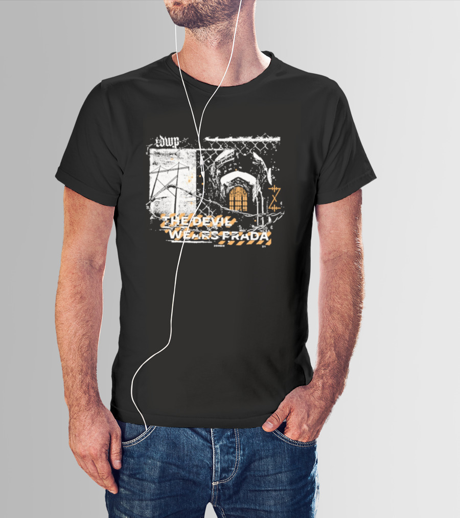 The Devil Wears Prada Zombie ZII X141 Orange White Fence Arch T-Shirt