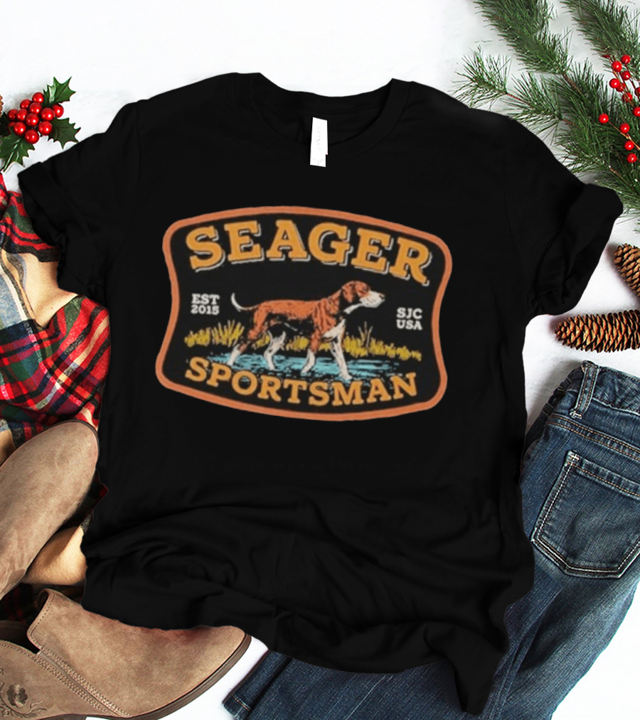 SEAGER Sportsman EST 2015 SJC USA Dog Patch T-Shirt