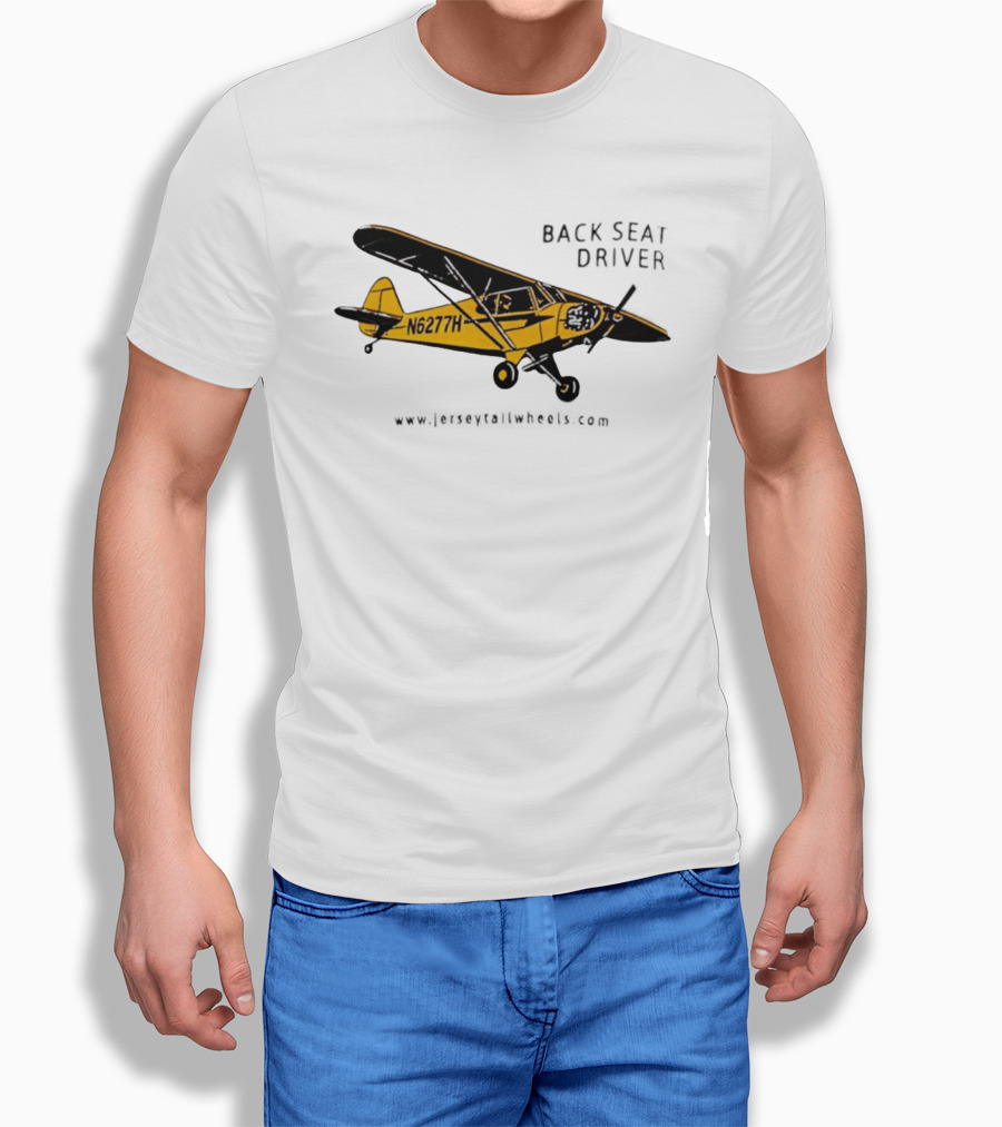 Back Seat Driver N6277H Yellow Aircraft T-Shirt