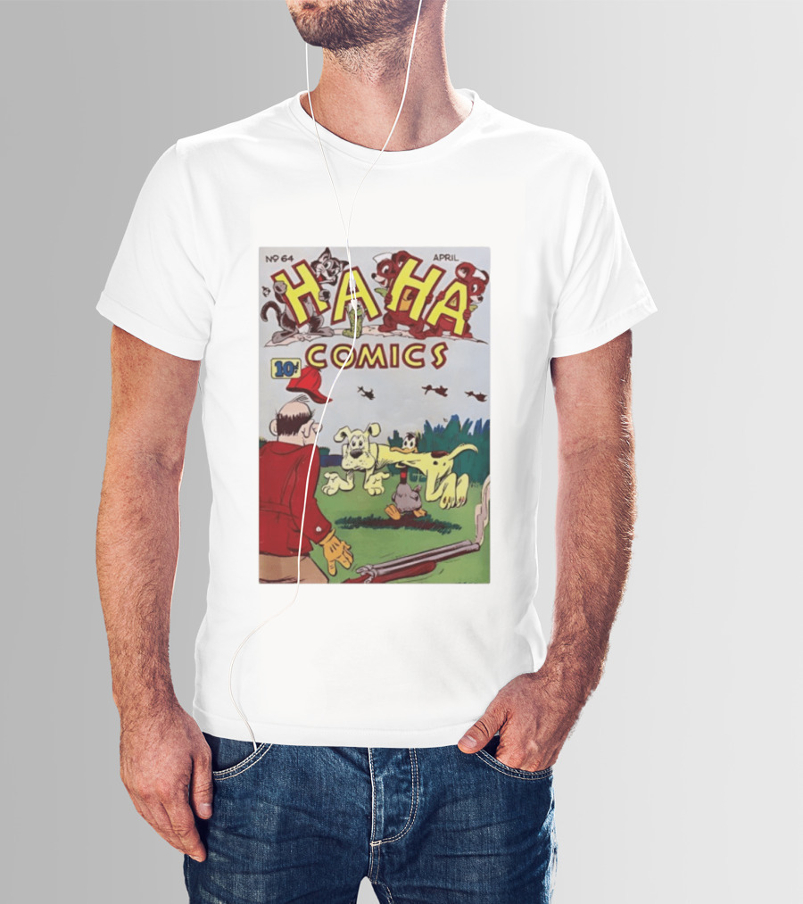 Ha Ha Comics No 64 April 10 Cent Vintage Cover T-Shirt