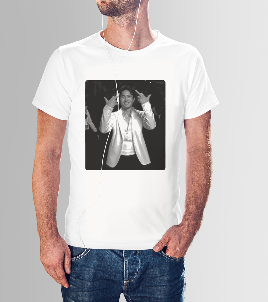 Hudson Williams Glambot Heated Rivalry Jacket Gesture T-Shirt