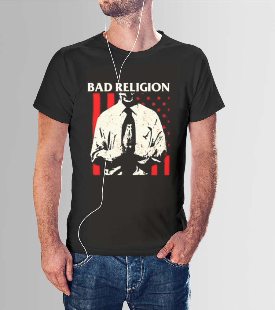 Bad Religion The Empire Strikes First Tour 2026 Vintage Suit Red Stripes T-Shirt
