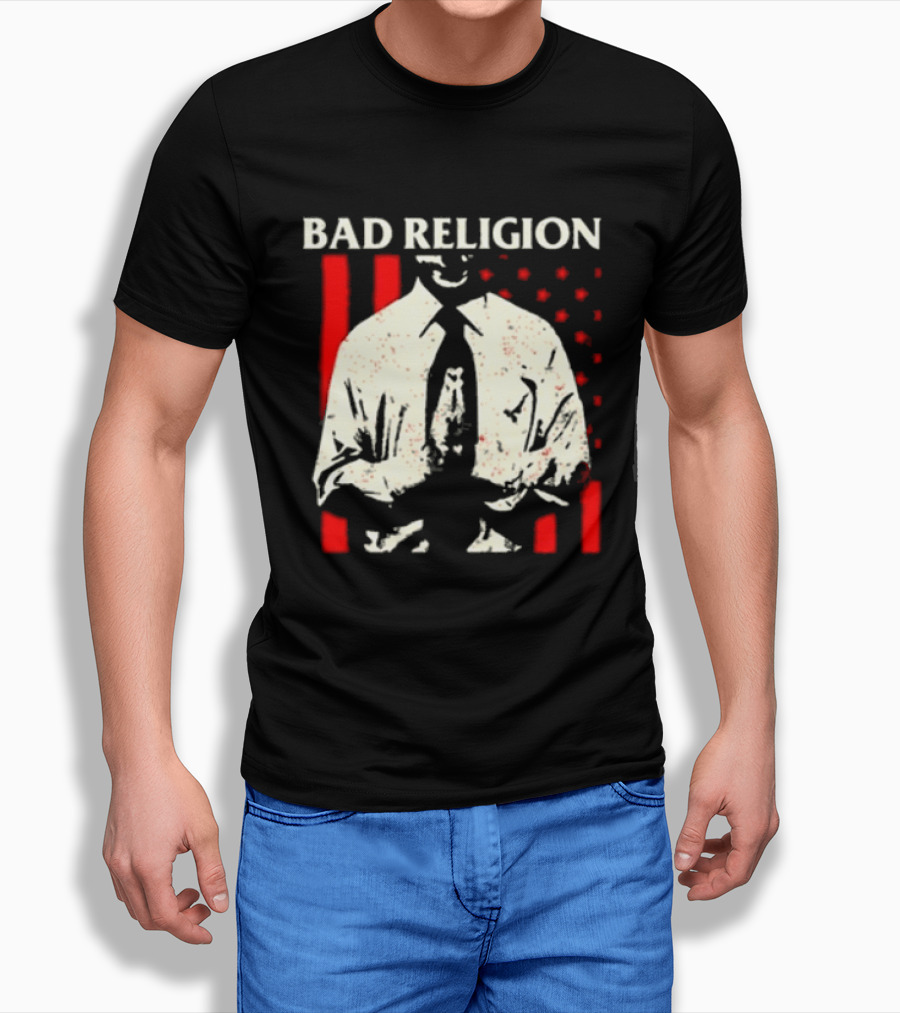 Bad Religion The Empire Strikes First Tour 2026 Vintage Suit Red Stripes T-Shirt