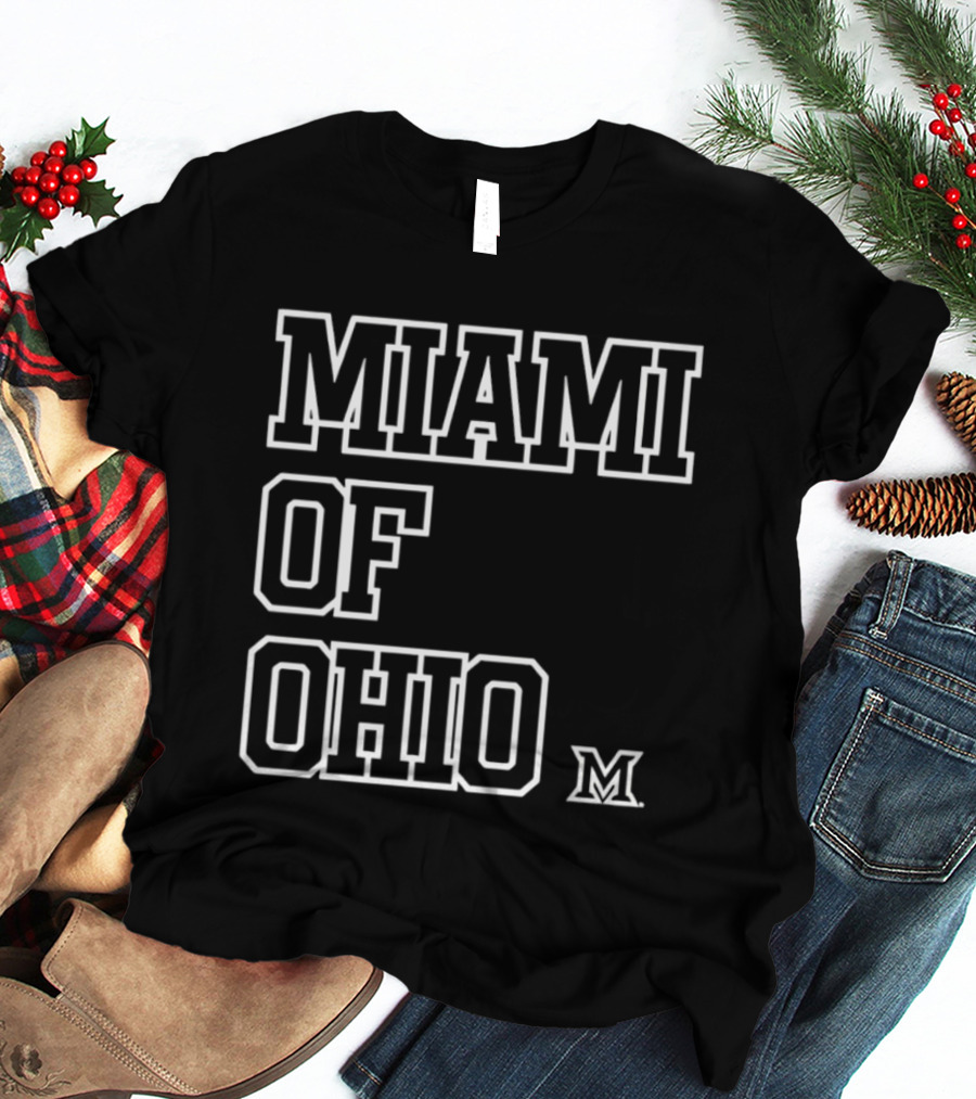 Miami RedHawks Miami Of Ohio M Logo XXL T-Shirt