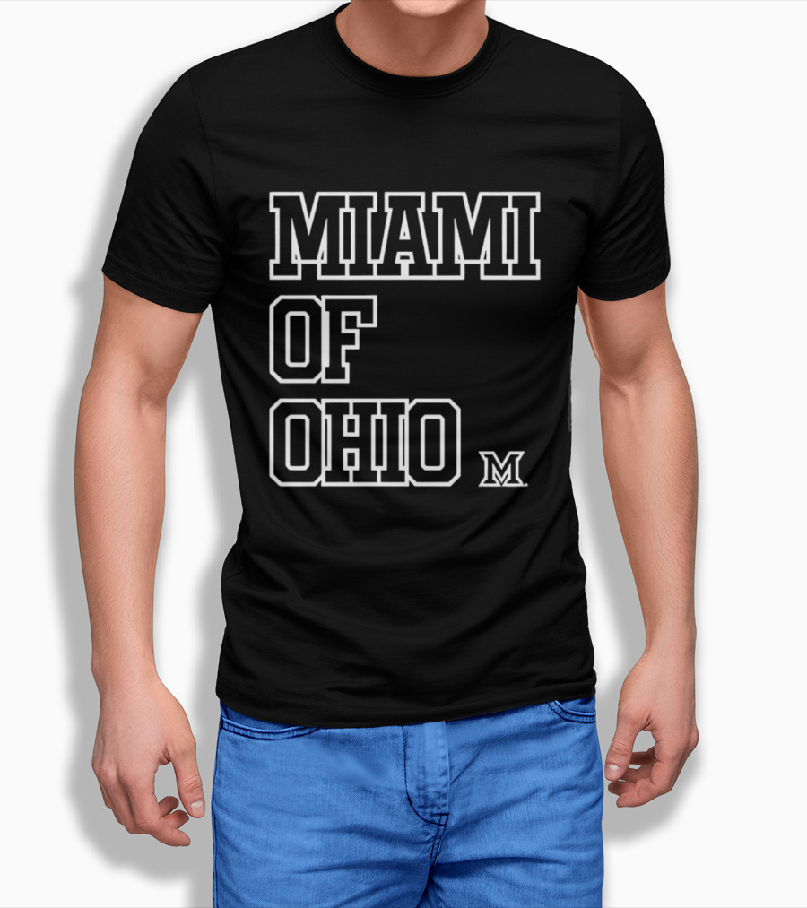 Miami RedHawks Miami Of Ohio M Logo XXL T-Shirt