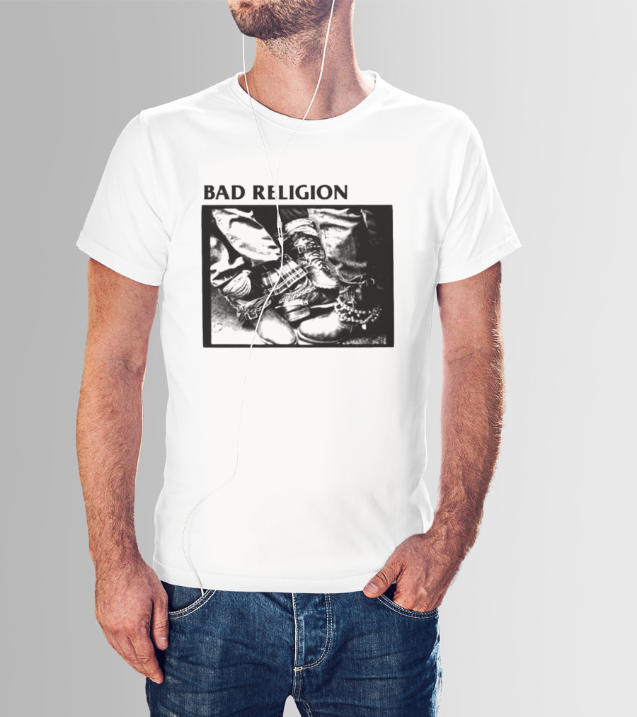 Bad Religion 80 85 Tour Punk Boots Denim Chains 2026 T-Shirt