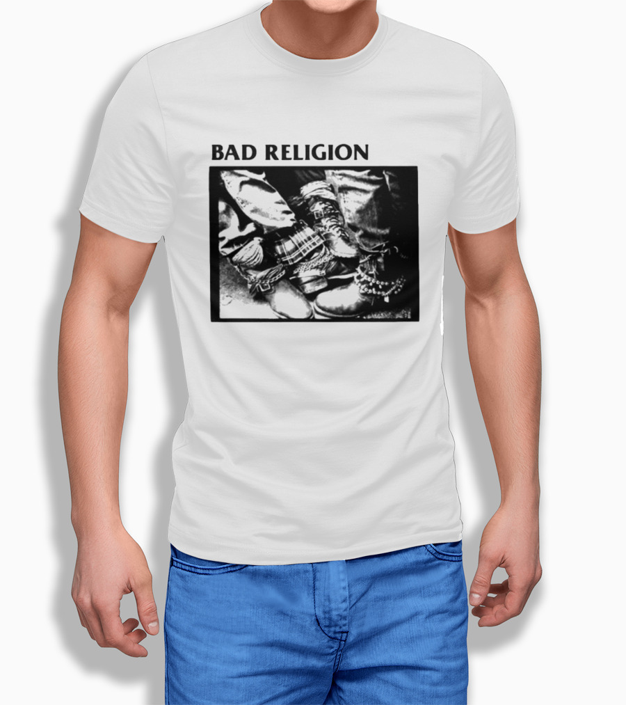 Bad Religion 80 85 Tour Punk Boots Denim Chains 2026 T-Shirt