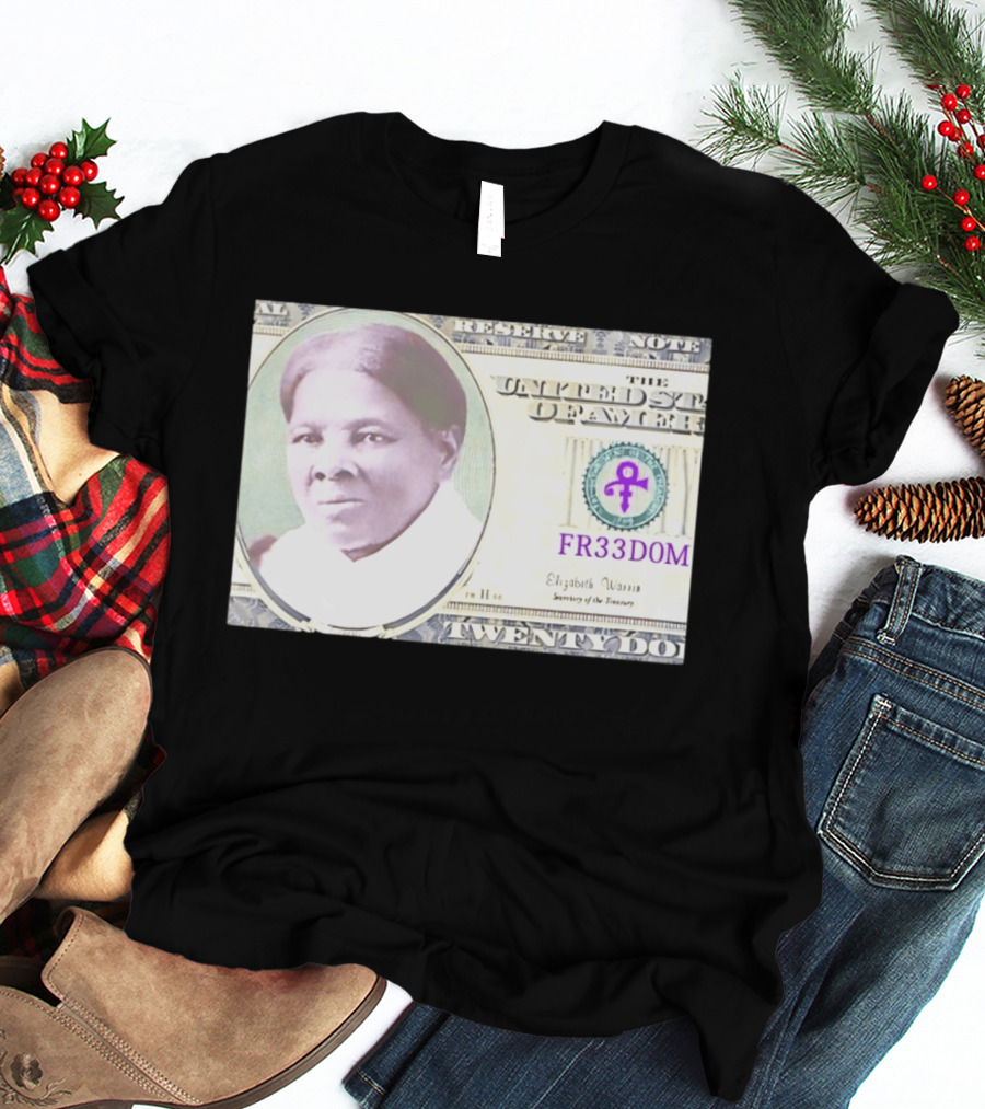 Harriet Tubman Twenty Dollar FR33DOM Note United States T-Shirt