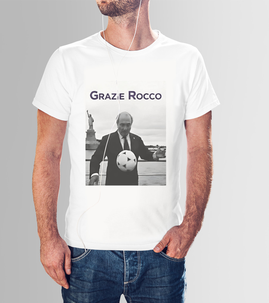 Grazie Rocco Commisso Statue Of Liberty Soccer T-Shirt