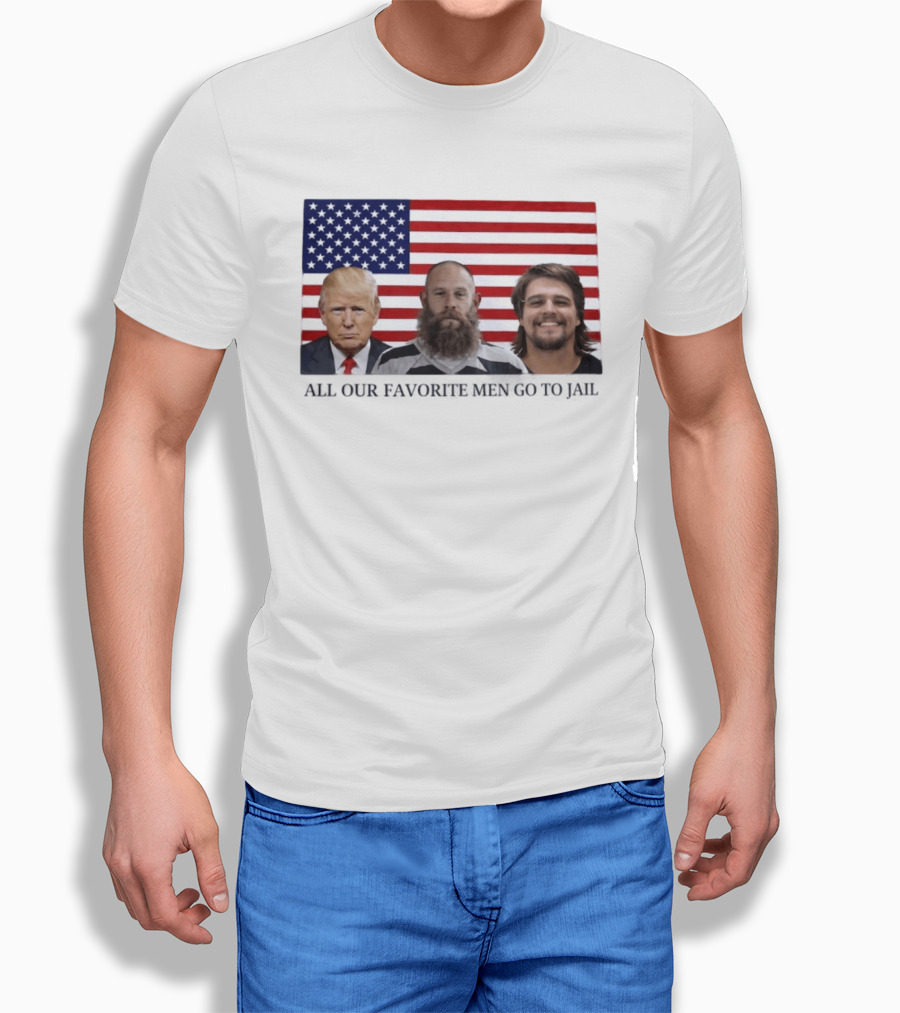 Trump Jeremy Best Kid Rock Favorite Men Jail USA Flag T-Shirt