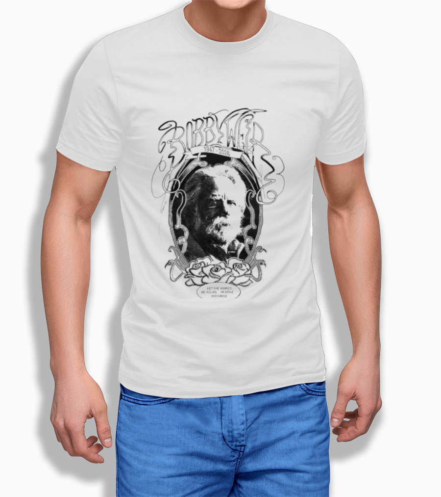 Grateful Dead Bob Weir 1947 2026 Black T-Shirt
